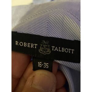 Robert Talbott Men's 16- 35 Long Sleeve Blue‎ Dress Shirt Office